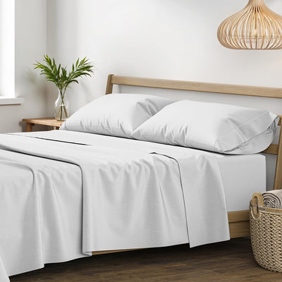 XOOX Linen 100% Egyptian Cotton King Size Sheets Set - Luxury 1200 Thread Count Egyptian Cotton Sheets King Size, 17" Deep Pocket, Soft, Cooling Sateen Weave Hotel Quality Bedding Set - Light Grey