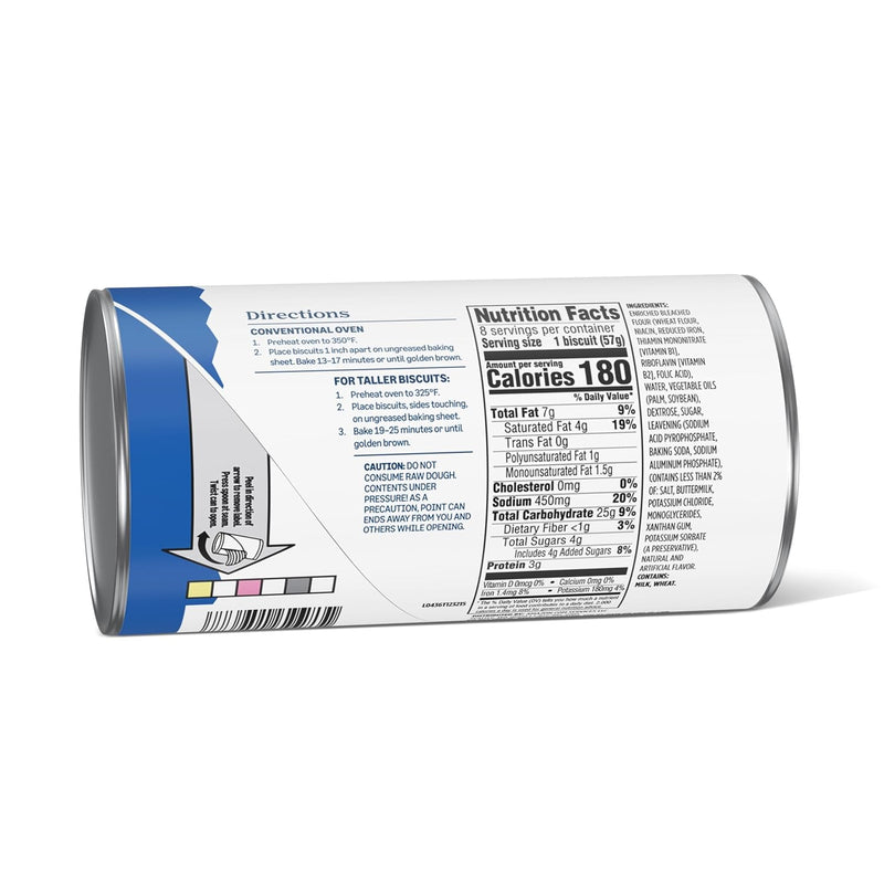 Amazon Grocery, Jumbo Buttermilk Biscuits, 16 Oz, 8 Ct (Previously Amazon Fresh, Packaging May Vary)