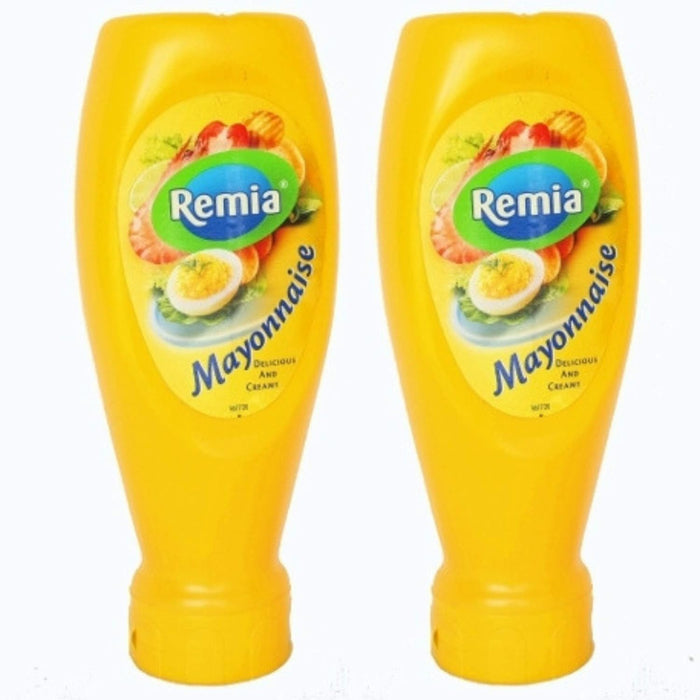Remia Mayonnaise Dutch Holland Imported (2-Pack), 16.9 oz Mayo Per Plastic Squeeze Bottle