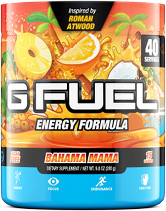 G Fuel PewDiePie Energy Drink Powder, Pre Workout Caffeine Mix for Gaming, Sugar Free Focus Amino, Vitamin + Antioxidants, 9.9oz (Lingonberry, 40 Servings)