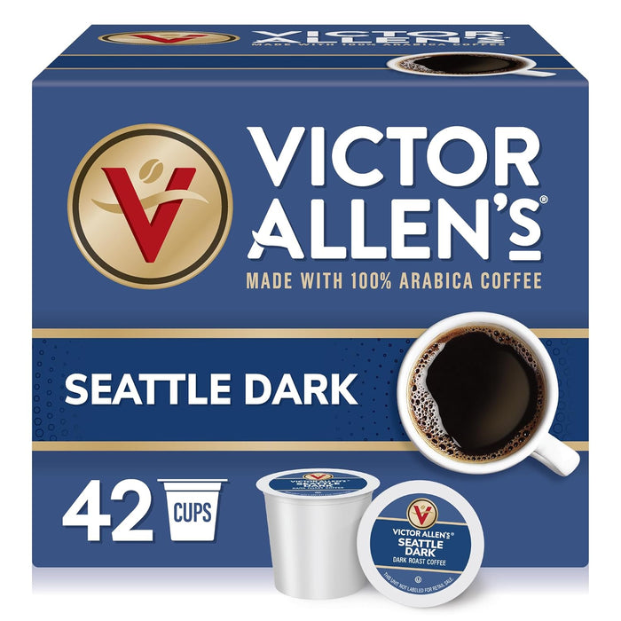 Victor Allen's Coffee Variety Pack (Morning Blend, 100% Colombian, Donut Shop Blend, and Italian Roast), 80 Count, Single Serve Coffee Pods for Keurig K-Cup Brewers