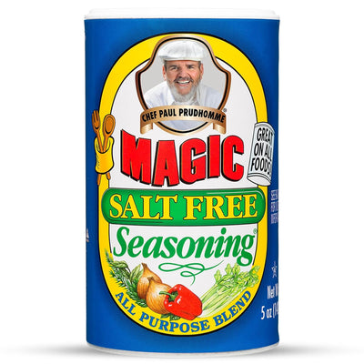 Chef Paul Magic Seasonings Blends Salt Free Seasoning | No Salt Seasoning | All Purpose for Meat, Seafood, Vegetables & More | Low Sodium | Gluten Free & No MSG | 5 oz (Pack of 1)