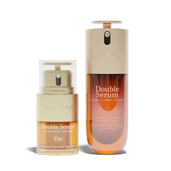 Clarins DOUBLE SERUM | Anti Aging Face Serum | Visibly Firms, Smoothes, Boosts Radiance, and Refines Pores | 24H Hydration | All Skin Types