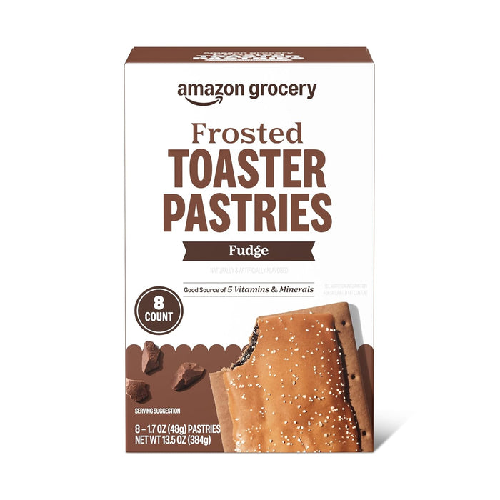 Amazon Grocery, Frosted Toaster Pastries, Blueberry, 13.5 Oz, 8 Ct (Previously Amazon Fresh, Packaging May Vary)