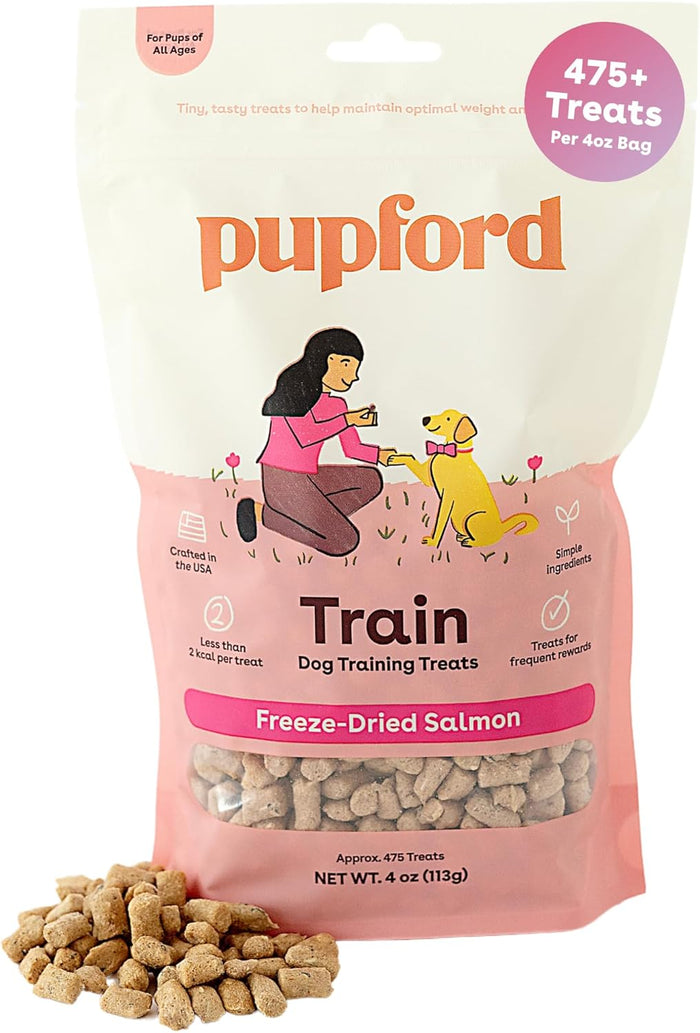 Pupford Freeze Dried Training Treats for Dogs & Puppies, 475+ Two Ingredient Bites (Chicken, 4 oz)