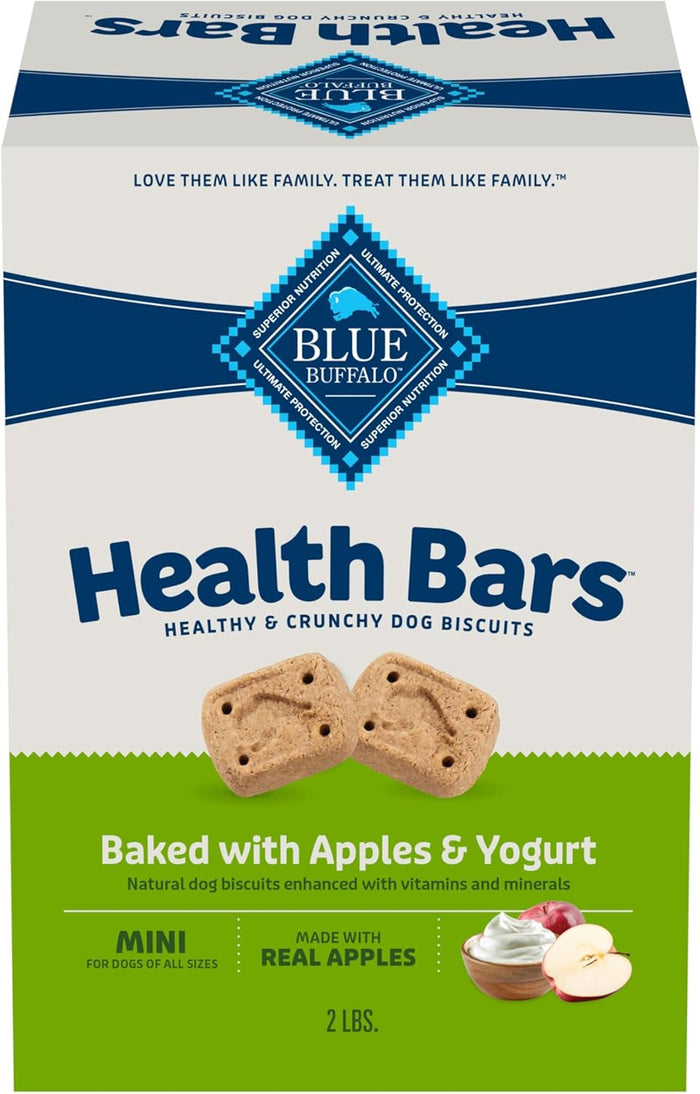 Blue Buffalo Health Bars Crunchy Dog Biscuits, Oven-Baked With Natural Ingredients, Bacon, Egg & Cheese , 16-oz Bag