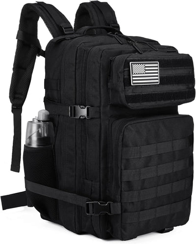 BAIXINGBAGS 45L Tactical Backpack Waterproof Military Backpack for Men Tactical Operations Tactical Assault Backpack (Pro-black_45L)