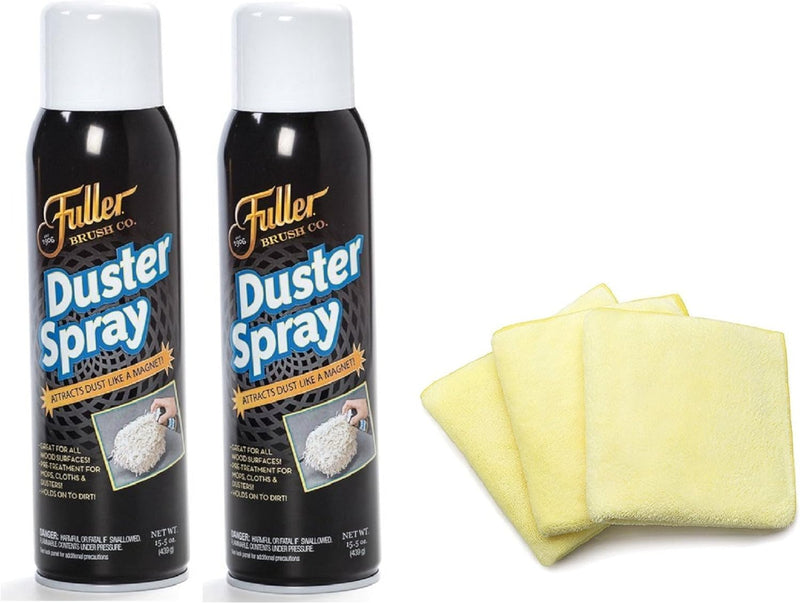 Fuller Brush Duster Spray – 15.5 oz Multi Surface Dust Removing Sprayer - Safe Household Cleaning For Floors, Furniture, Blinds & Car Interiors