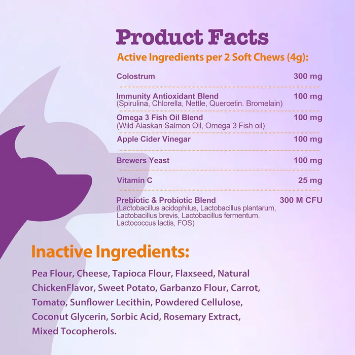 Dog Allergy Chews 200ct Dog Itching Skin Relief Chews for Paw Licking Itchy Skin Relief Supplement with Probiotics Omega 3 Fish Oil Anti Itch Allergy Relief for Dogs Seasonal Allergies Immune Support