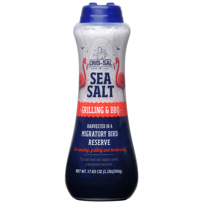 Cris-Sal Gourmet Fine Cristal Sea Salt, Full Flavor Premium Natural Grain, Great for Cooking, Table Seasoning Recipes, Pantry Friendly, 17.63 Oz (Pack of 2)