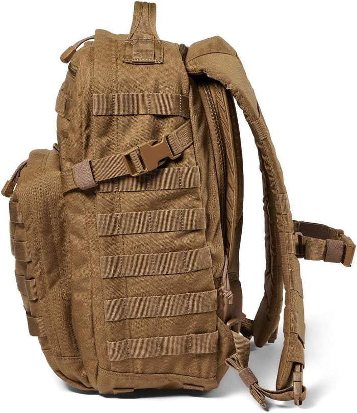 5.11 Tactical Backpack – Rush 12 2.0 – Military Molle Pack, CCW with Multiple Compartments, 24 Liter, Small, Style 56561, Kangaroo