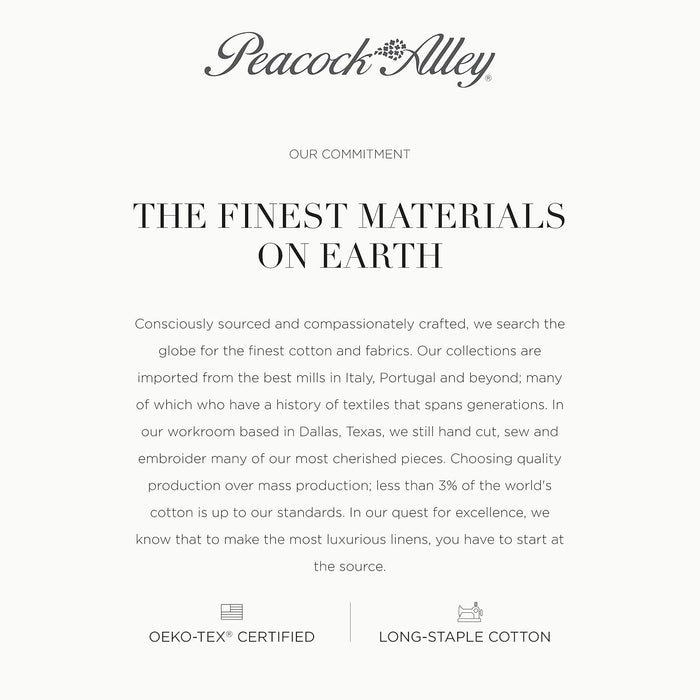 Peacock Alley Clara Luxury Sateen Sheet Sets - 100% Long Staple Cotton, 320 Thread-Count - Soft and Smooth Sateen Weave for All Seasons - Twin (Blush)