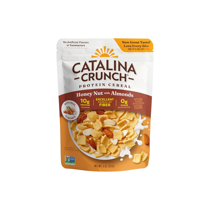 Catalina Crunch Protein Cereal | Sugar Free Breakfast Cereal with 11g of Protein | Gluten Free, Keto Friendly | Cinnamon Toast - 9 oz. Bag (Pack of 1)
