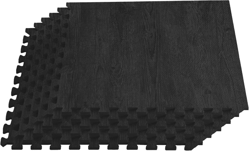 Forest Floor Farmhouse 3/8 Inch Thick Foam Tiles Wood Grain Foam Floor Mats