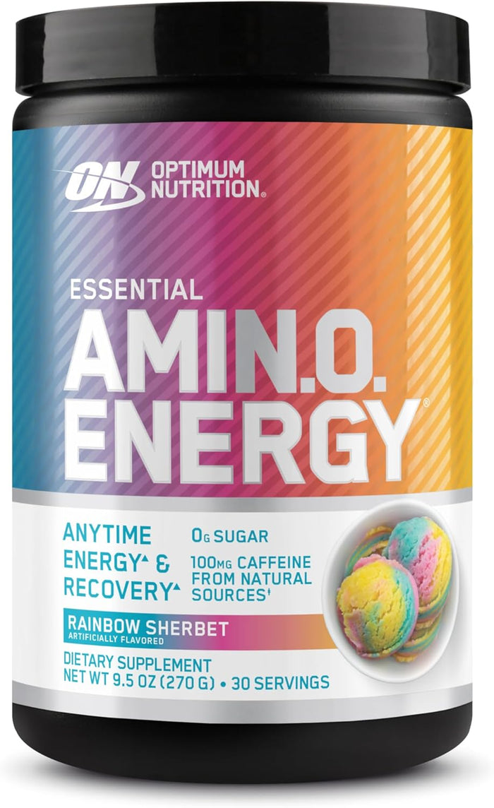 Optimum Nutrition Amino Energy - Pre Workout with Green Tea, BCAA, Amino Acids, Keto Friendly, Green Coffee Extract, Energy Powder - Concord Grape, 65 Servings (Packaging May Vary)