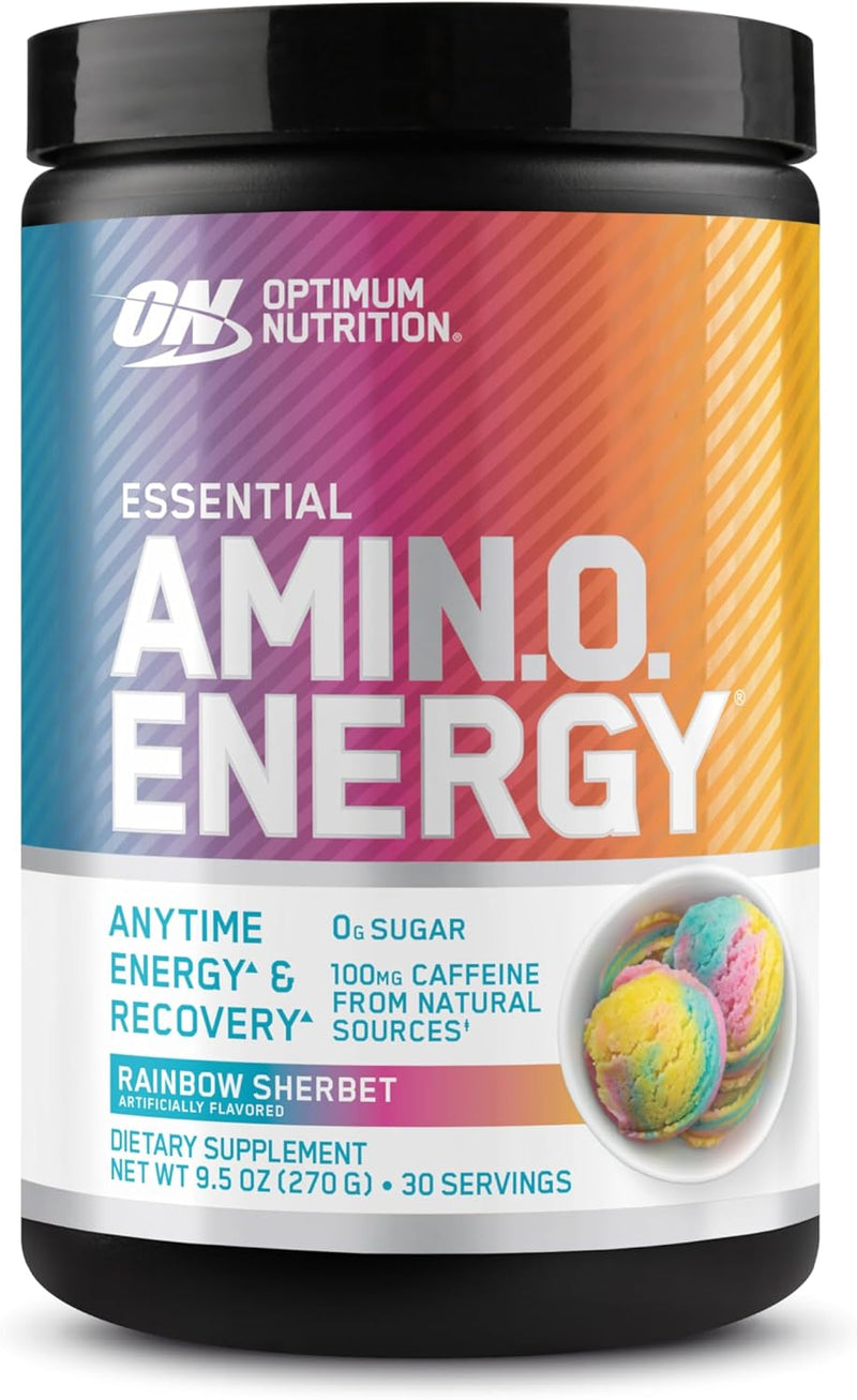 Optimum Nutrition Amino Energy - Pre Workout with Green Tea, BCAA, Amino Acids, Keto Friendly, Green Coffee Extract, Energy Powder - Concord Grape, 65 Servings (Packaging May Vary)