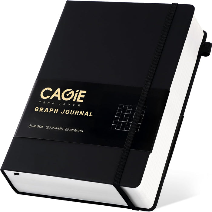 CAGIE Lined Journal Notebook for Women Men 320 Pages 100 Gsm Paper Thick Journaling Notebooks A5 Leather Journals for Writing Hardcover Journal Supplies for Work Note Taking Diary, 5.7x8.3 In, Green