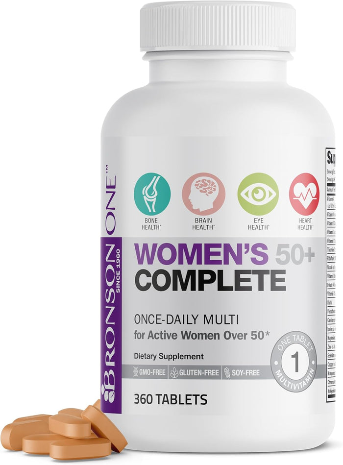 Bronson ONE Daily Women’s 50+ Complete Multivitamin Multimineral, 90 Tablets