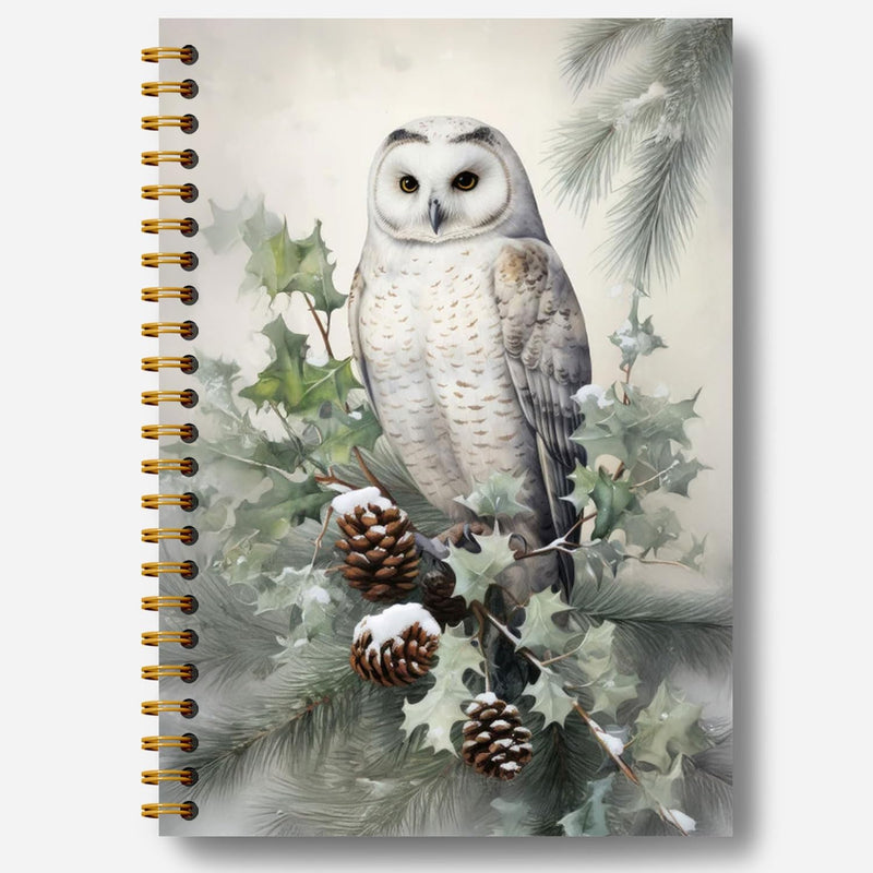 Guymn Winter Christmas Highland Cow Notebook, Gifts for Cow Lovers Journal, Winter Farmhouse Cozy Heifer Hardcover Spiral Notebooks Journals, 5.5x8.3 Inch