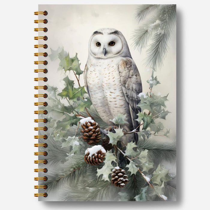 Guymn Winter Christmas Highland Cow Notebook, Gifts for Cow Lovers Journal, Winter Farmhouse Cozy Heifer Hardcover Spiral Notebooks Journals, 5.5x8.3 Inch