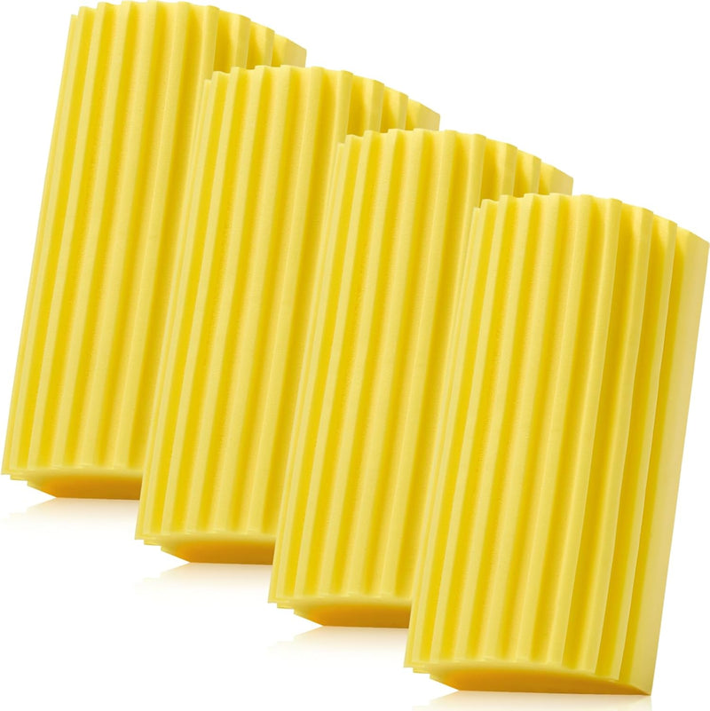 8 Pack Damp Dusting Sponge Duster, Grey Dust Cleaning Sponge, Reusable Household Cleaning Sponge Tool for Blinds, floorboards, Fan Blades, Vents, Glass, Railings, Mirrors