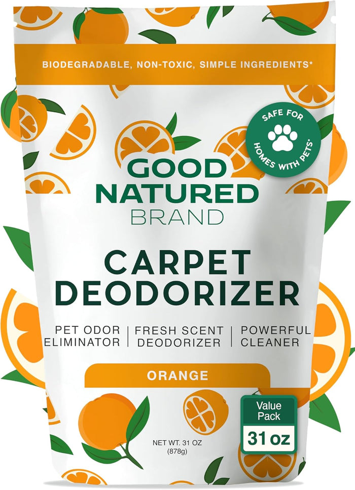 Good Natured Brand | Carpet Deodorizer & Freshener Powder | 31 oz Pet Odor Eliminator for Strong Odor & Pet Urine | Fresh Natural Lavender Scent | Safe for Homes with Pets