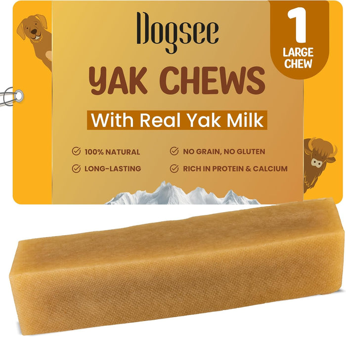 Dogsee Original Yak Cheese Himalayan Dog Chews 1lb (Small- 13 Bars) | 100% All Natural | Dog Treats Small Breed | Dog Chews Long Lasting for Aggressive Chewers | High Protein | Dental Sticks