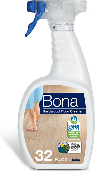 Bona Hardwood Floor Cleaner Spray - 32 fl oz - Unscented - Residue-Free Household Floor Cleaning Solution for Wood Floors
