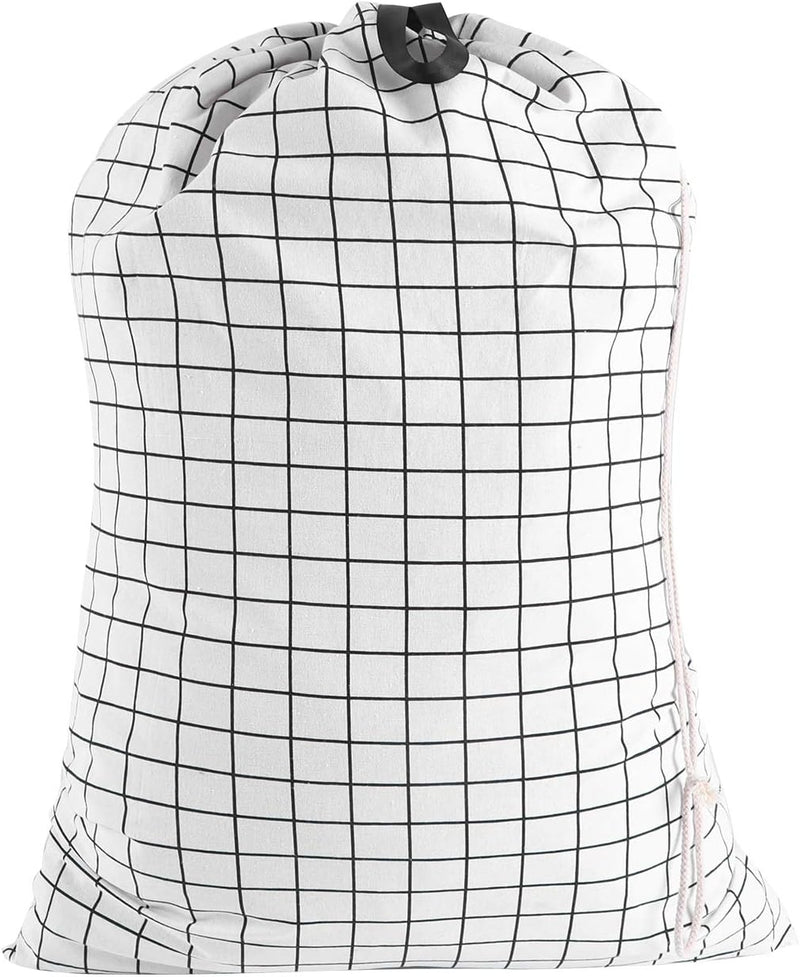 SWISSELITE Laundry Bag with Handle and Drawstring, Large Heavy Duty Laundry Bag, 28 x 40 Inches Travel Dirty Clothes Bag for Laundromat and Household