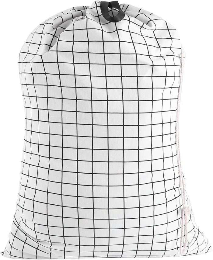 SWISSELITE Laundry Bag with Handle and Drawstring, Large Heavy Duty Laundry Bag, 28 x 40 Inches Travel Dirty Clothes Bag for Laundromat and Household