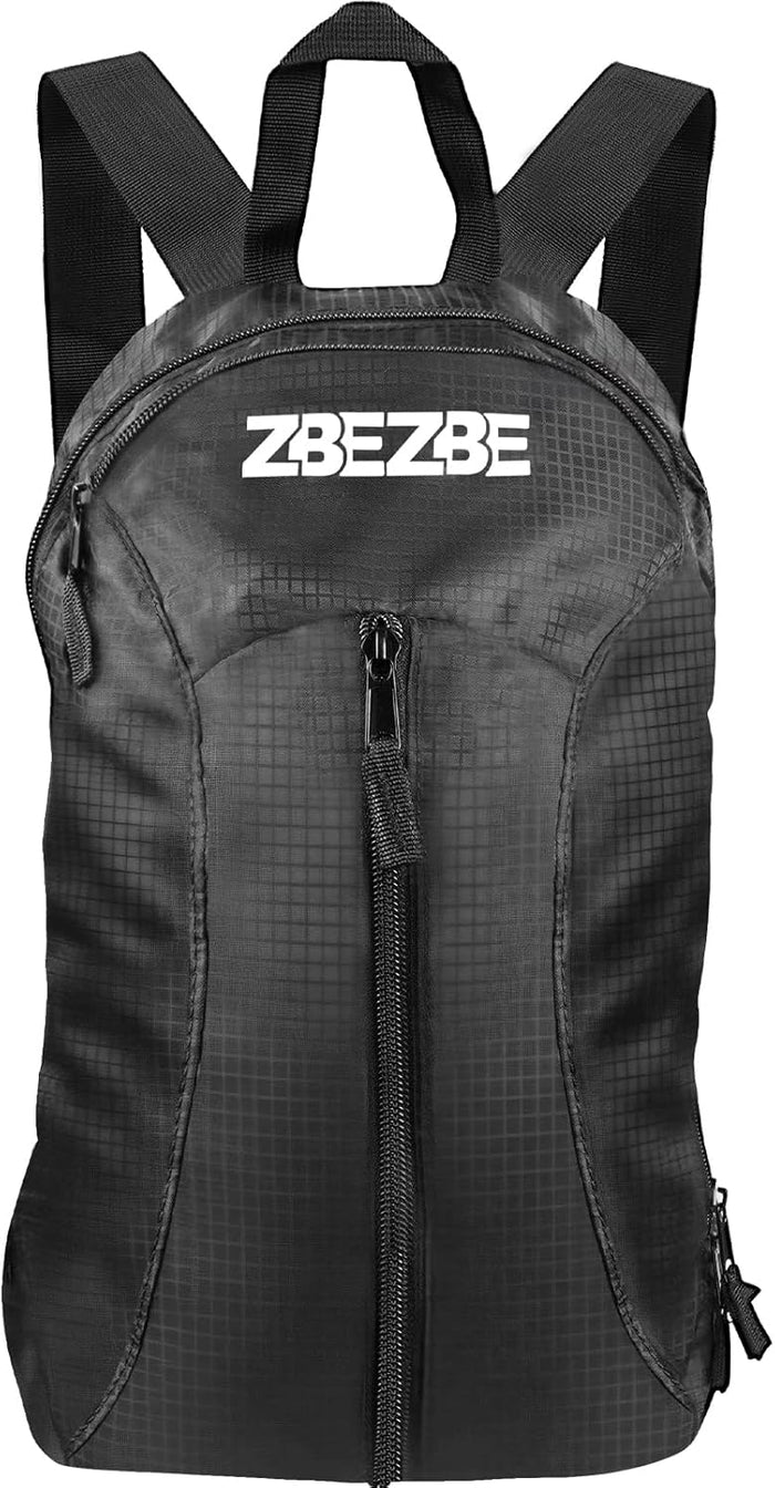 Foldable Packable Backpack - Lightweight Waterproof Hiking & Cycling Daypack, Large-capacity Black