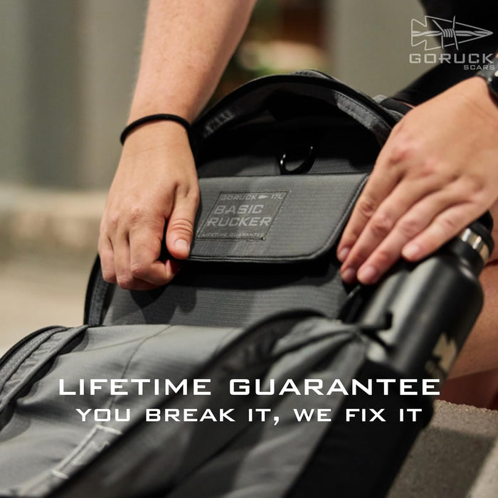 GORUCK Basic Rucker 17L Tactical Backpack – Durable Rucksack & MOLLE Daypack – Military Backpack for Men & Women - for Outdoor, Hiking, Training & Travel – Armored Grey