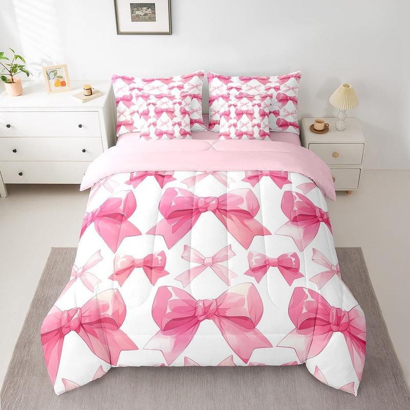 Feelyou Bohemian Bed Set For Kids Boys Girls Twin Size Geometric Striped 7 Pieces Beeding Set Ultra Soft Native American Design Boho Bed in a Bag with Comforter, Sheets, Pillowcases Western Room Decor