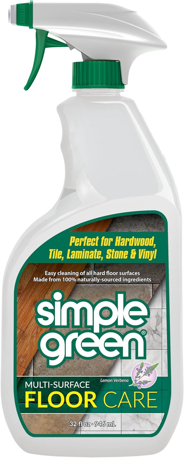 Simple Green Multi-Surface Floor Care - Cleans Hardwood, Vinyl, Laminate, Tile, Concrete and Other Wood - pH Neutral Floor Cleaner 1Gal
