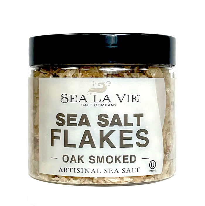 Sea La Vie Salt Flakes, 3.5 Ounces, Pack of 1, Kosher Handcrafted Gourmet Artisinal Finishing Salt Flakes from the Mediterranean Sea (Wild Garlic)