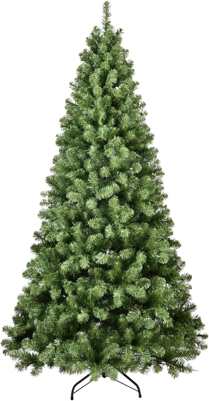 Kadunmina 9ft Artificial White Christmas Tree,Premium Unlit Xmas Tree with 1910 Branch Tips,Fake Spruce Full Hinges Trees for Home,Office,Metal Base