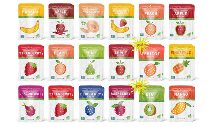 Nature’s Turn Freeze-Dried Strawberry Banana Crisps – Healthy, Gluten-Free, Crispy & Delicious, Plant-Based Snack, Ideal for Cereal, Smoothies, School Lunches, & On-the-Go, Bags of 6 (0.53 oz Each)