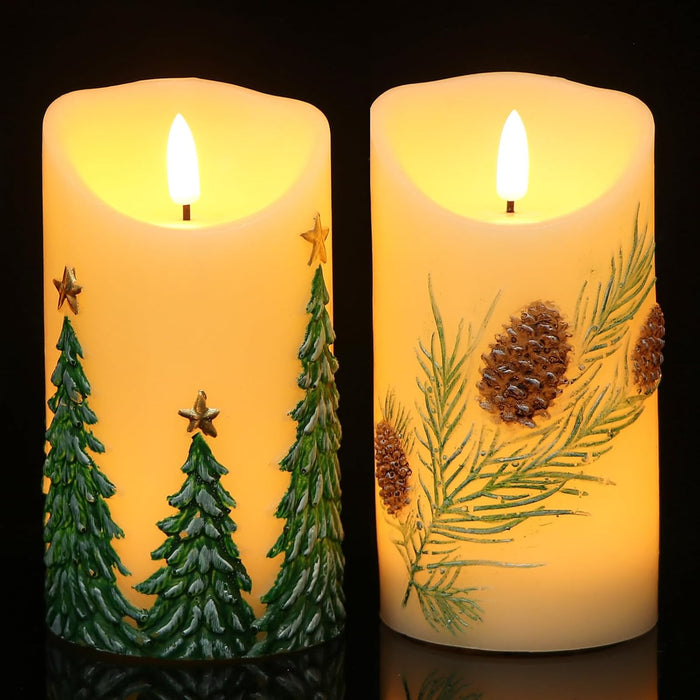 GenSwin Votive Candles Tealight Candles Color Changing 6 Pack