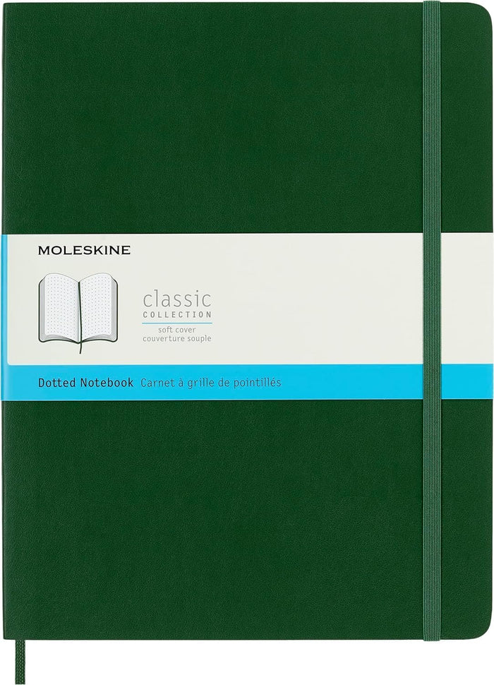 Moleskine Classic Notebook, Soft Cover, Large (5" x 8.25") Dotted, Sapphire Blue, 192 pages