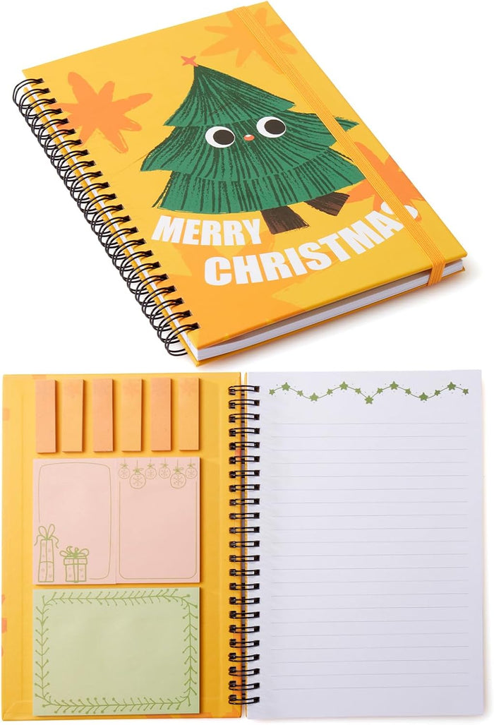 A5 Spiral Sticky Notebook,with 9 pads of decorated sticky notes and a handy notebook,for Bible study;Note Pads Teacher Appreciation Gift Writing Memo Pads School Office Supplies and Daily Life Organization (Lotus)