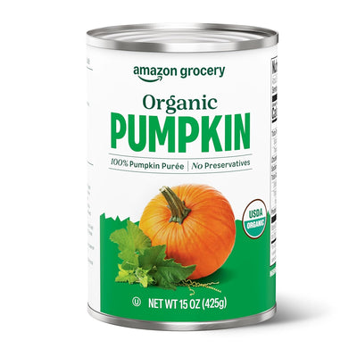 Amazon Grocery, Organic Pumpkin, 15 Oz (Previously Happy Belly, Packaging May Vary)