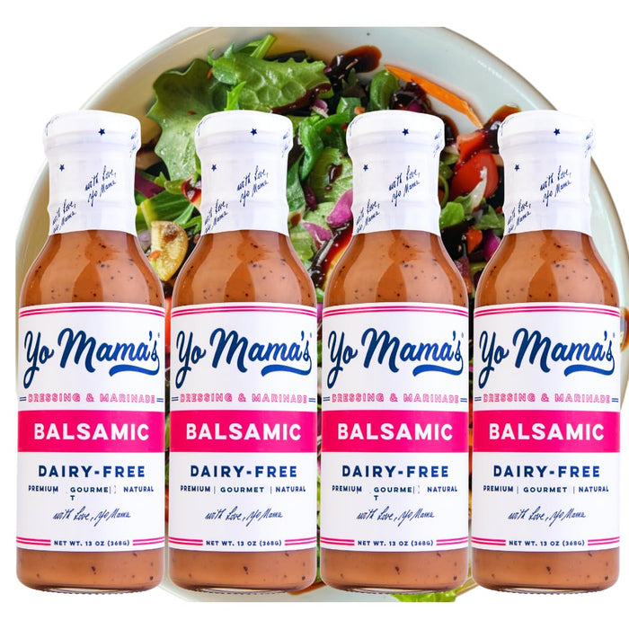 Yo Mama's Foods Gourmet Natural Asian Sesame Dressing and Marinade - Pack of (2) - Large Bottles, Low Carb, Low Sodium, Vegan, and made from Real non-GMO Tamari!