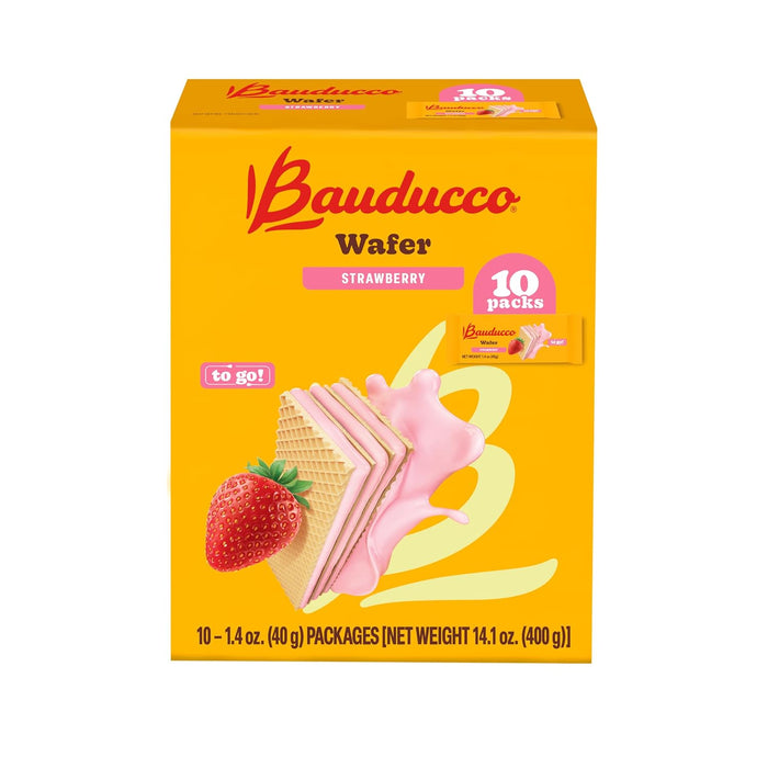 Bauducco Chocolate Wafers - Crispy Wafer Cookies With 3 Delicious, Indulgent, Decadent Layers of Chocolate Flavored Cream - Delicious Sweet Snack or Desert - 5.0 oz (Pack of 1)