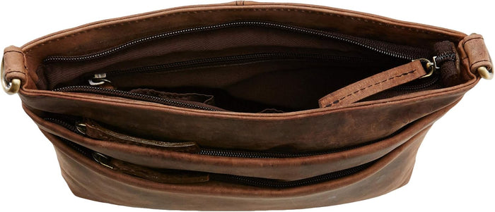 Ruzioon Vintage Leather Crossbody bags for Women - Sling Women Purse, Shoulder bags & Handbags