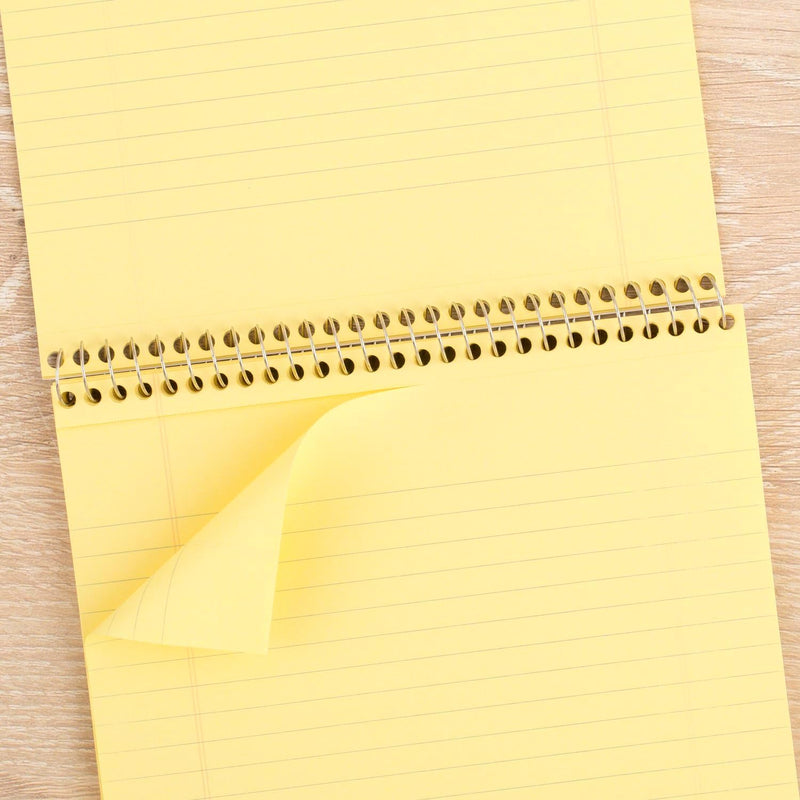 Mead Writing Pads, Wide Ruled Paper, 8-1/2" x 11", 70 Sheets, Memo Pads, Note Pads, Steno Pads, Yellow (59880)