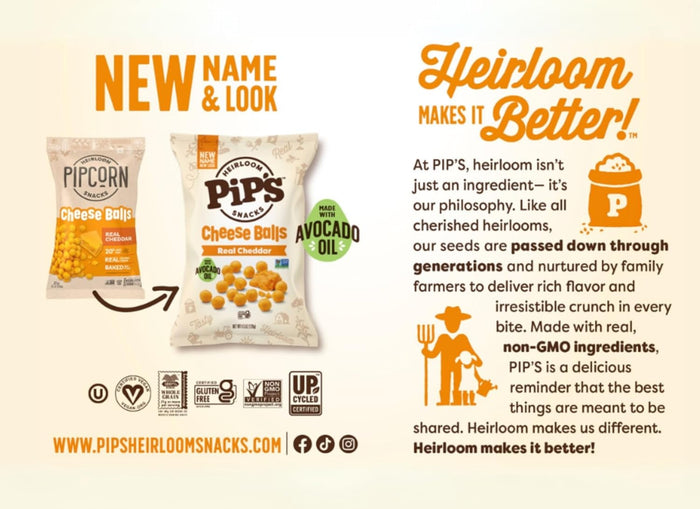Truffle Mini Popcorn by Pip's Heirloom Snacks – 1oz 24pk – Healthy, Gluten-Free Snack Packs Made From Heirloom Corn, Black Truffle
