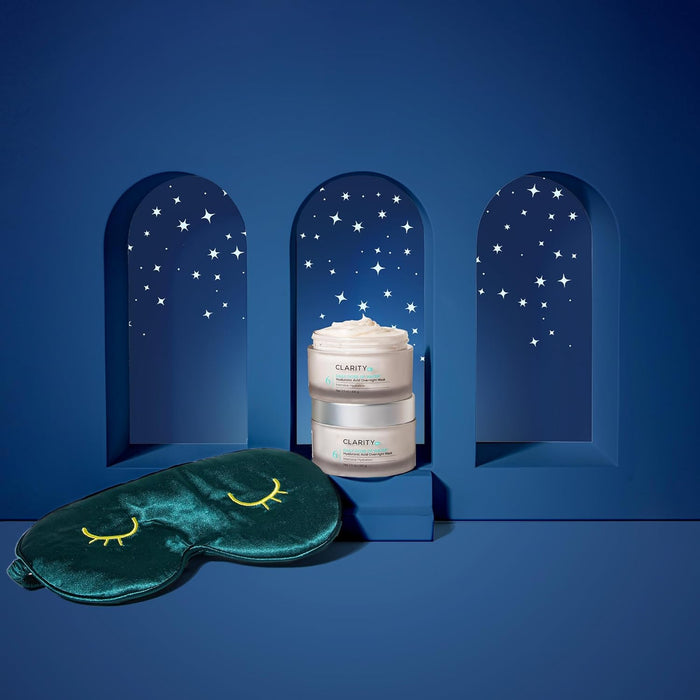 ClarityRx Daily Dose of Water Hyaluronic Acid Overnight Face Mask for Intensive Hydration, Plant-Based, Medical-Grade & Cruelty-Free