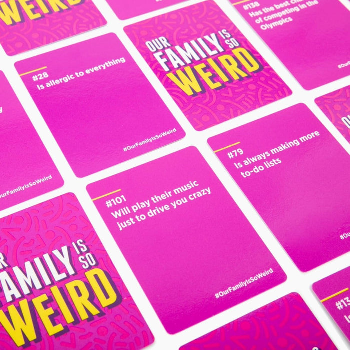 DSS Games Our Family is So Weird - A Fun Family Party Card Game to Decide Who’s Most Likely to Idea for Kids, Adults & Groups | Great for Conversation Starters, Family Game Night