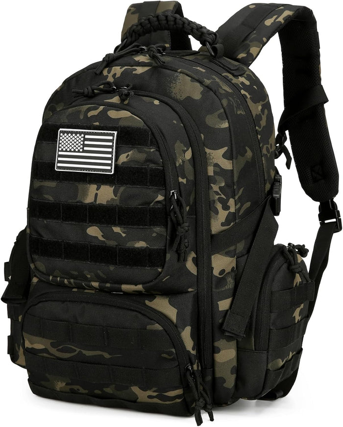 30L Military Tactical Backpack for Men 3 day Assault Pack Molle Daypack Army Hiking Rucksack (Khaki)