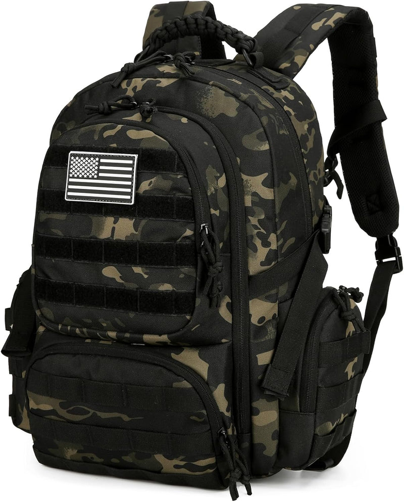 30L Military Tactical Backpack for Men 3 day Assault Pack Molle Daypack Army Hiking Rucksack (Khaki)